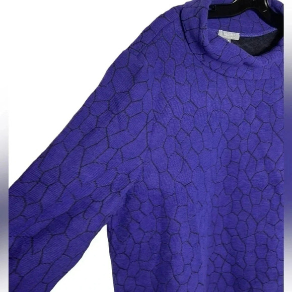 HABITAT  PTP 24” oversized purple sweater,Boxy,cowl neck,pullover,cobblesone,NWT - Picture 3 of 10